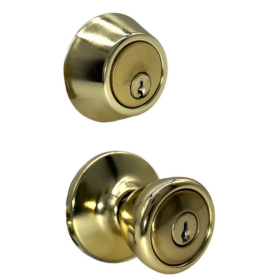 Entry Lock & Deadbolt Combo 44535 | MFS Supply - Outside Entry Lock and Deadbolt